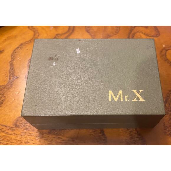 VTG Sterling Silver Mr X (Executive) Cufflink Set, IOB